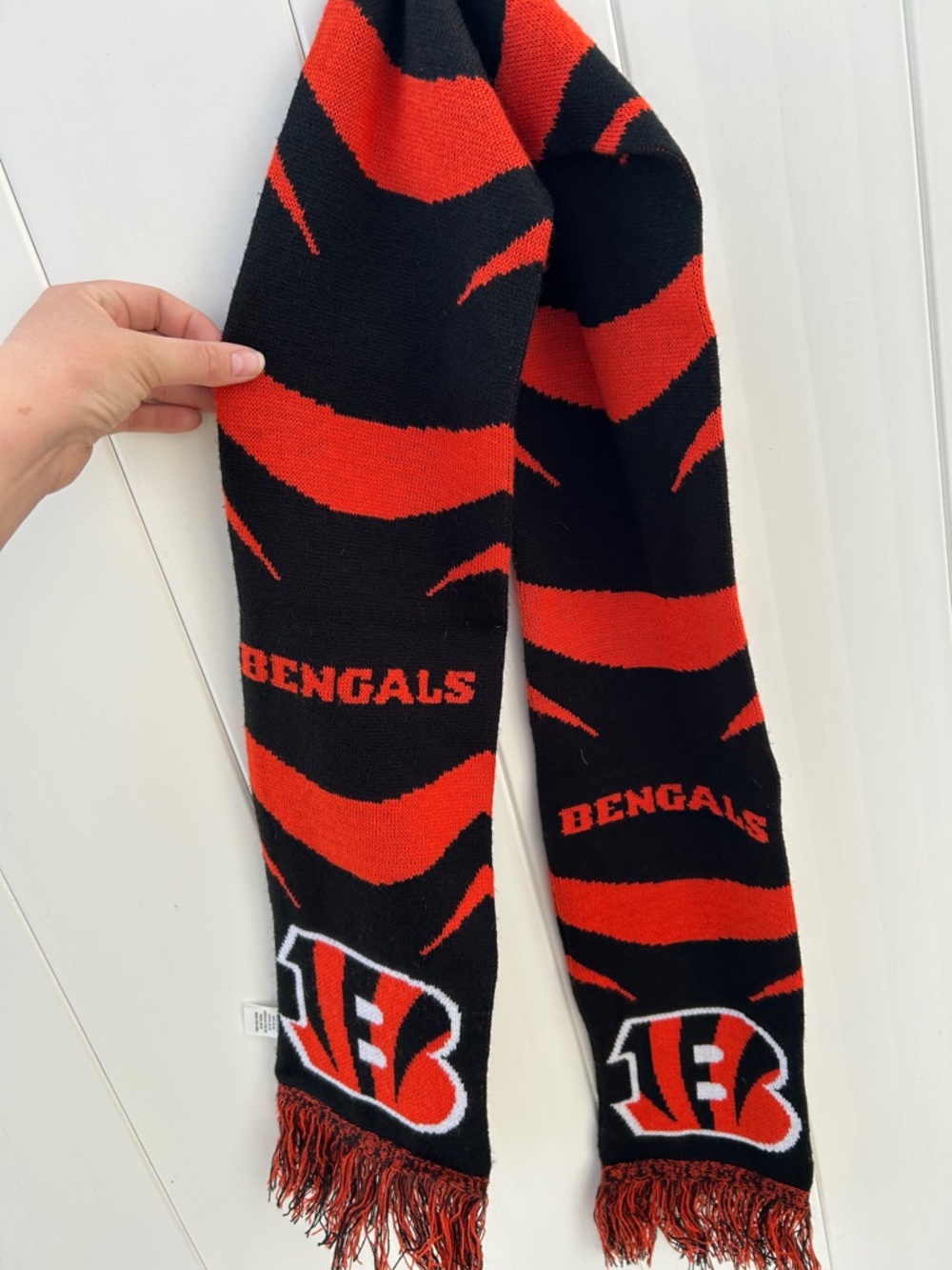 Cincinnati Bengals knit winter scarf NFL